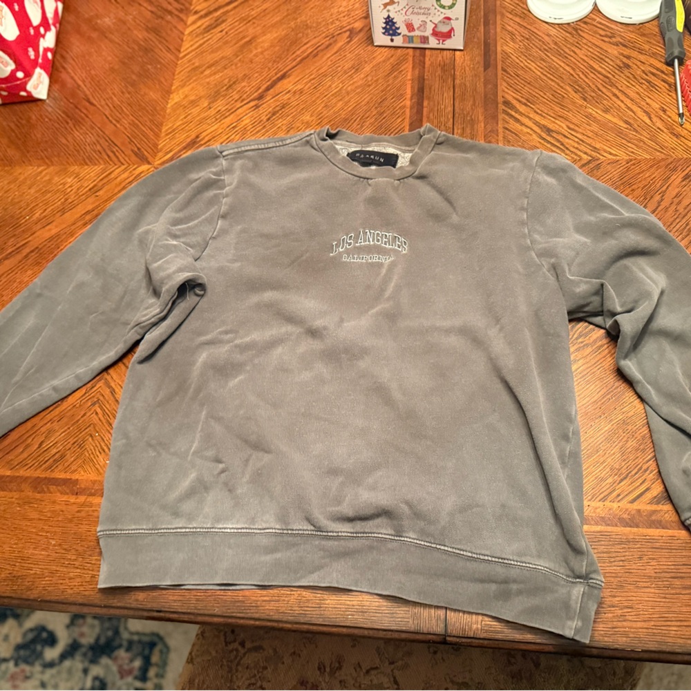 PacSun Charcoal crew neck sweatshirt